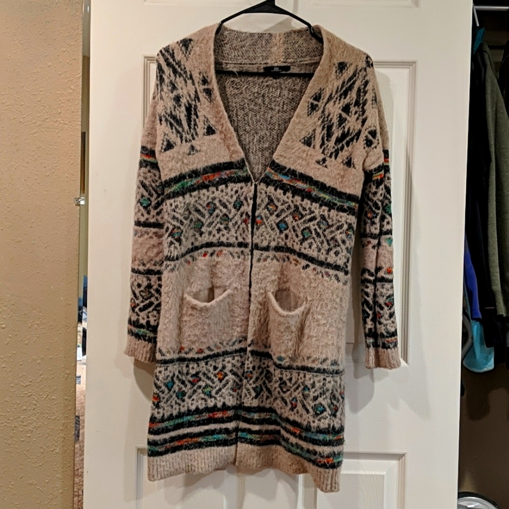 Eyelash long cardigan sweater by My Michelle